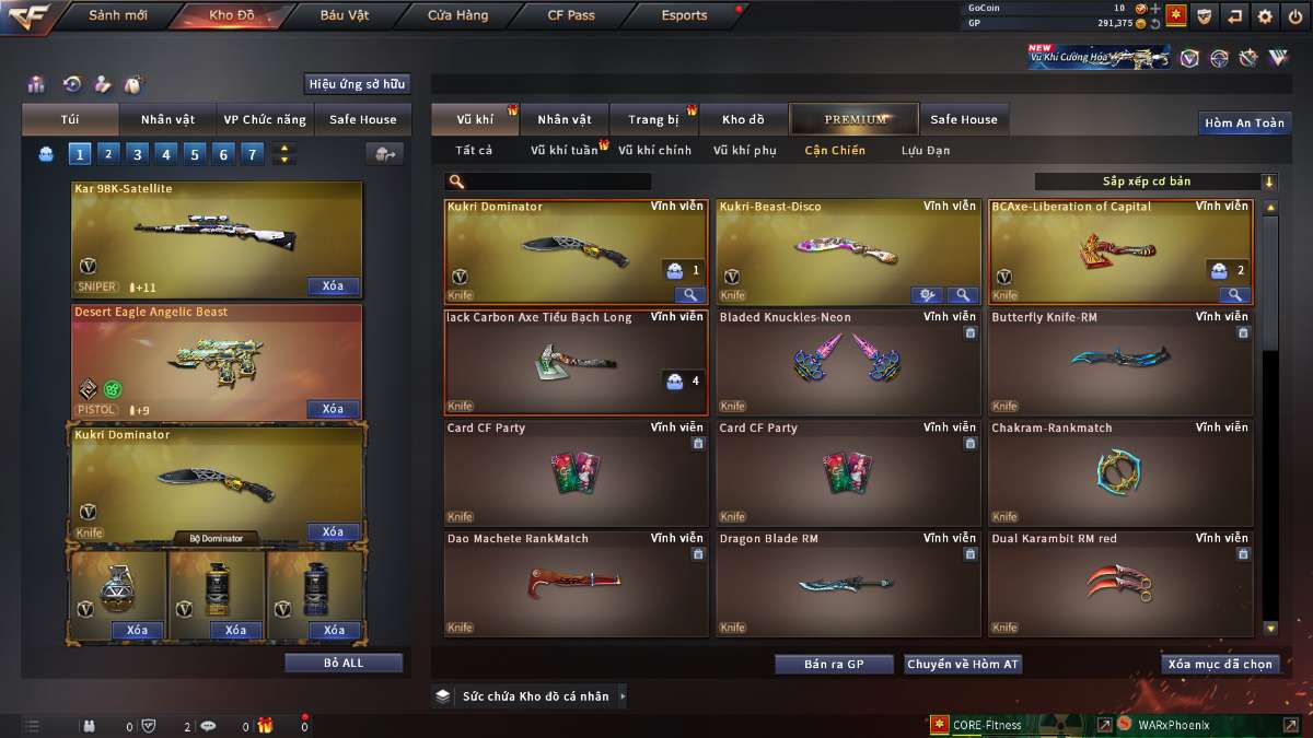 shop acc cf uy tin gia re